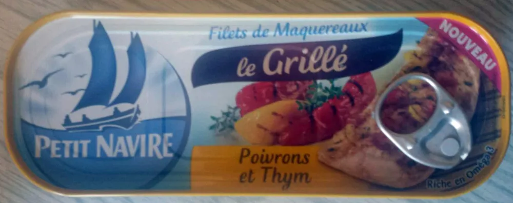 Maquereaux grillé poivrons et thym
