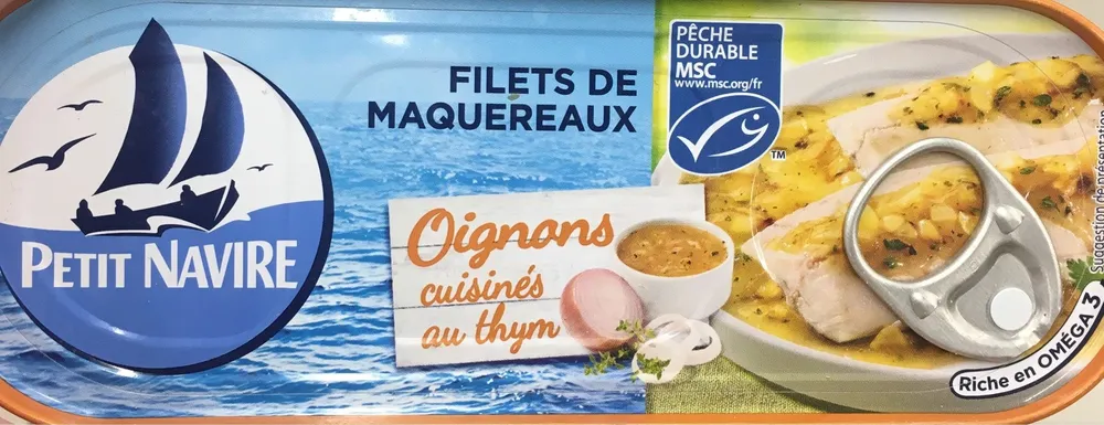 Filets de maquereaux - oignons cuisines au thym