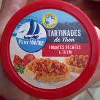 Tartinades de thon, tomates séchées et thym