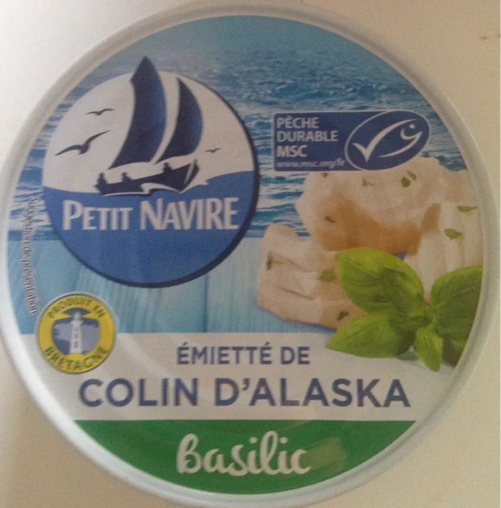 Emietté  de colin d'Alaska