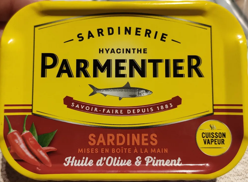 Sardines huile d'olives et piment