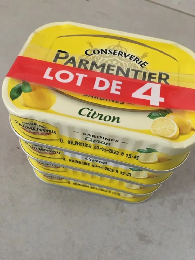 Sardines au citron Parmentier