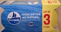 Thon entier au naturel lot de 3 x 190 g