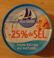Thon entier au naturel -25% de sel