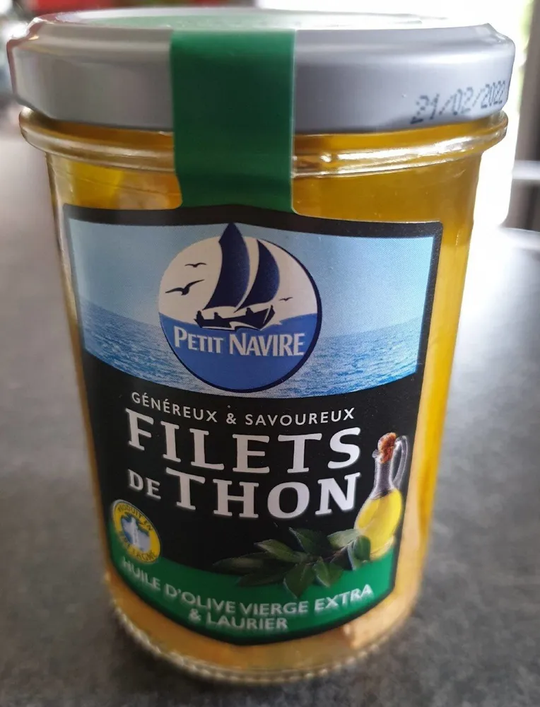 Filets de thon huile d'olive et laurier