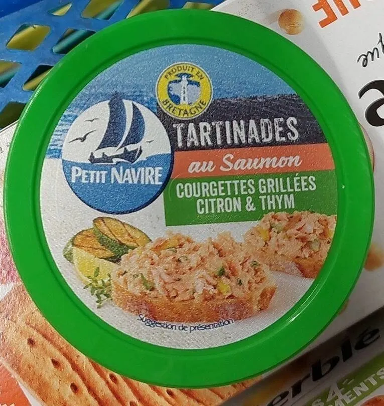 Tartinade au saumon courgettes grillées