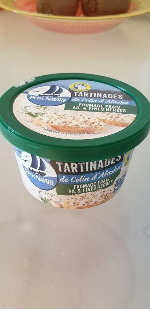 Tartinades de colin l'Alaska