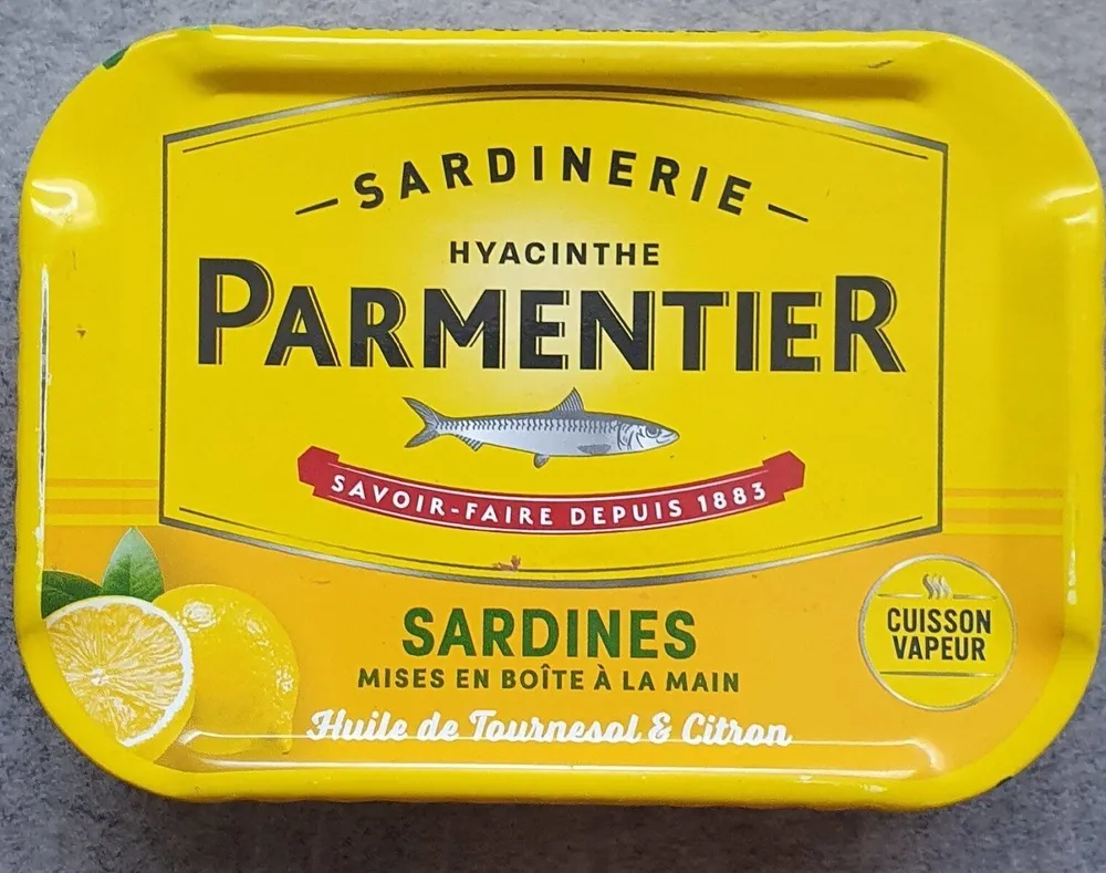 Sardines huile de tournesol et citron
