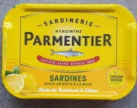 Sardines huile de tournesol et citron