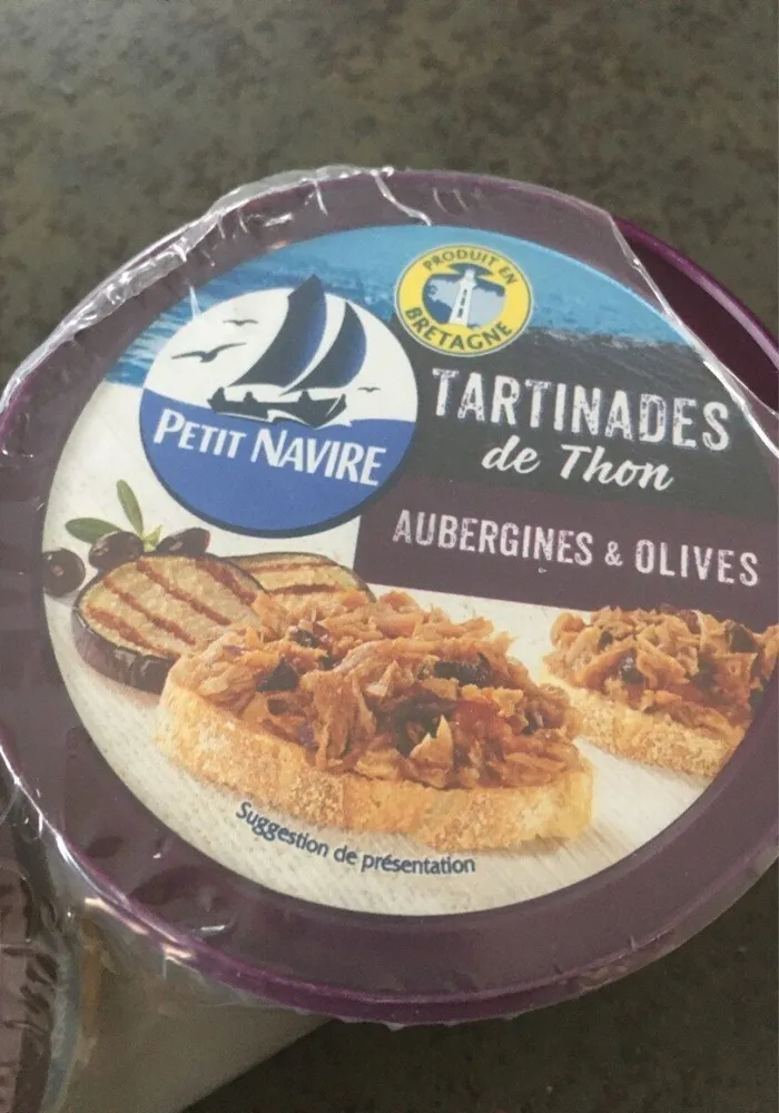 Tartinade de thon aubergines et olives