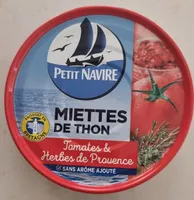 Miettes de thon à la sauce tomates et herbes de Provence