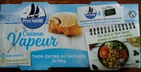Thon entier au naturel cuisson vapeur 2x130g