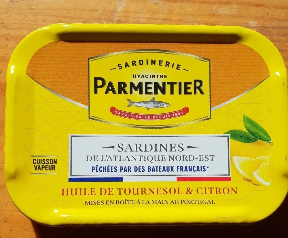 Sardines de l atlantique nord est huile de tournesol et citron