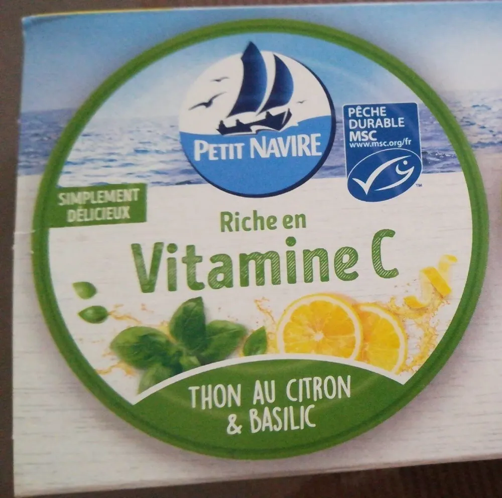 Thon au citron et basilic