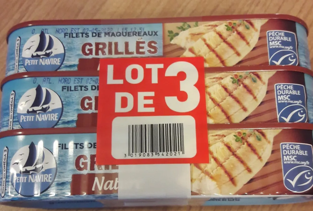 Filets de maquereaux grillés