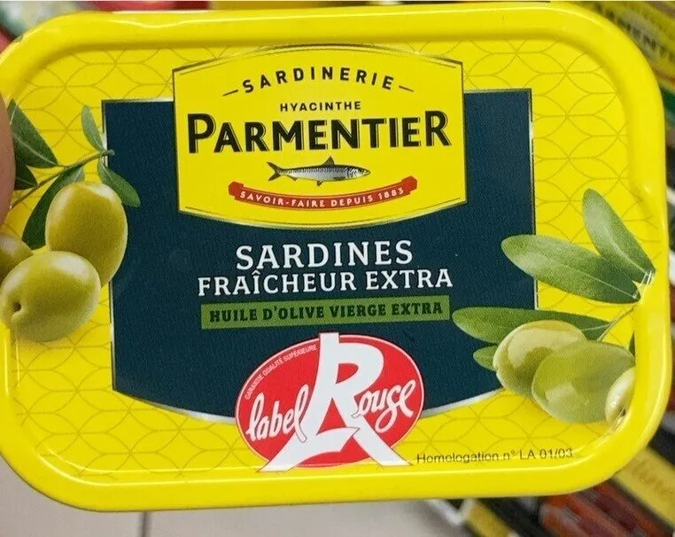 SARDINES FRAÎCHEUR EXTRA HUILE D'OLIVE VIERGE EXTRA