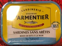 Sardines sans arêtes au naturel