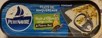 Filets de maquereaux huile d'olive & Poivre Noir