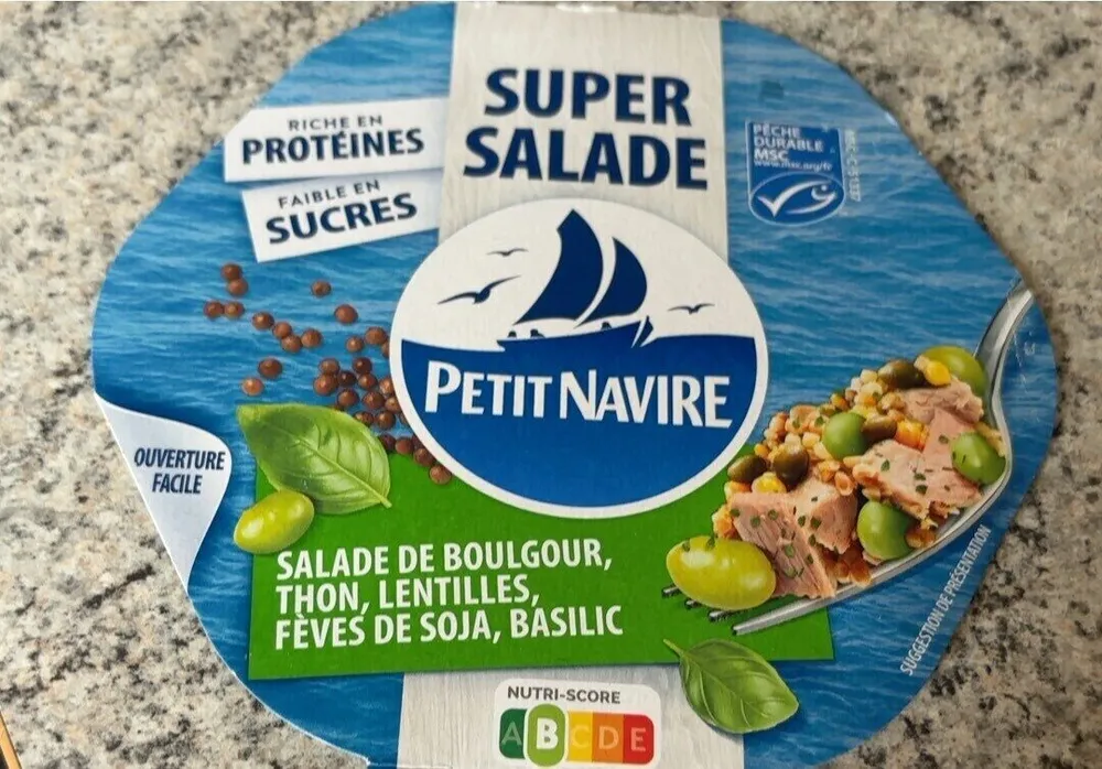 Super Salade Boulgour, Tuna, Gentiles And Basil