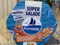 SUPER SALADE SALADE DE THON, BOULGOUR, POIS CHICHES, POIVRONS, HERBES DE PROVENCE