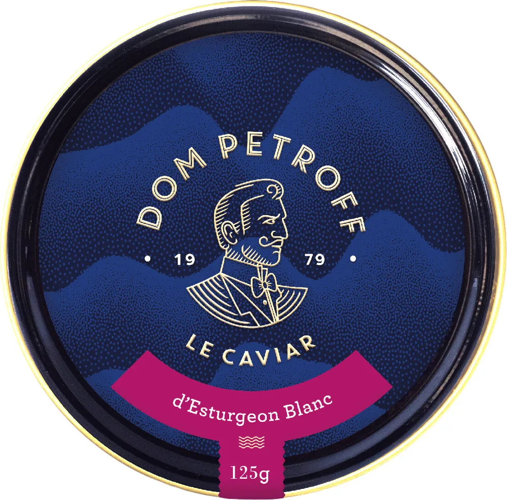 Caviar d'esturgeon blanc transmontanus