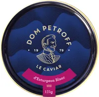 Caviar d'esturgeon blanc transmontanus