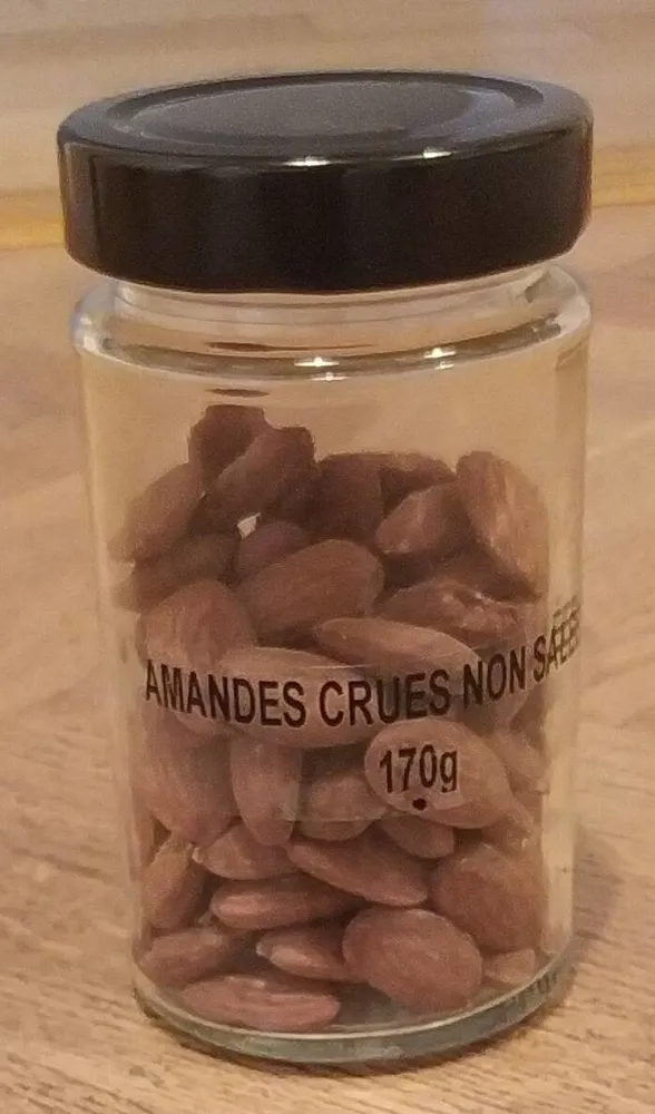 Amandes crues non salées