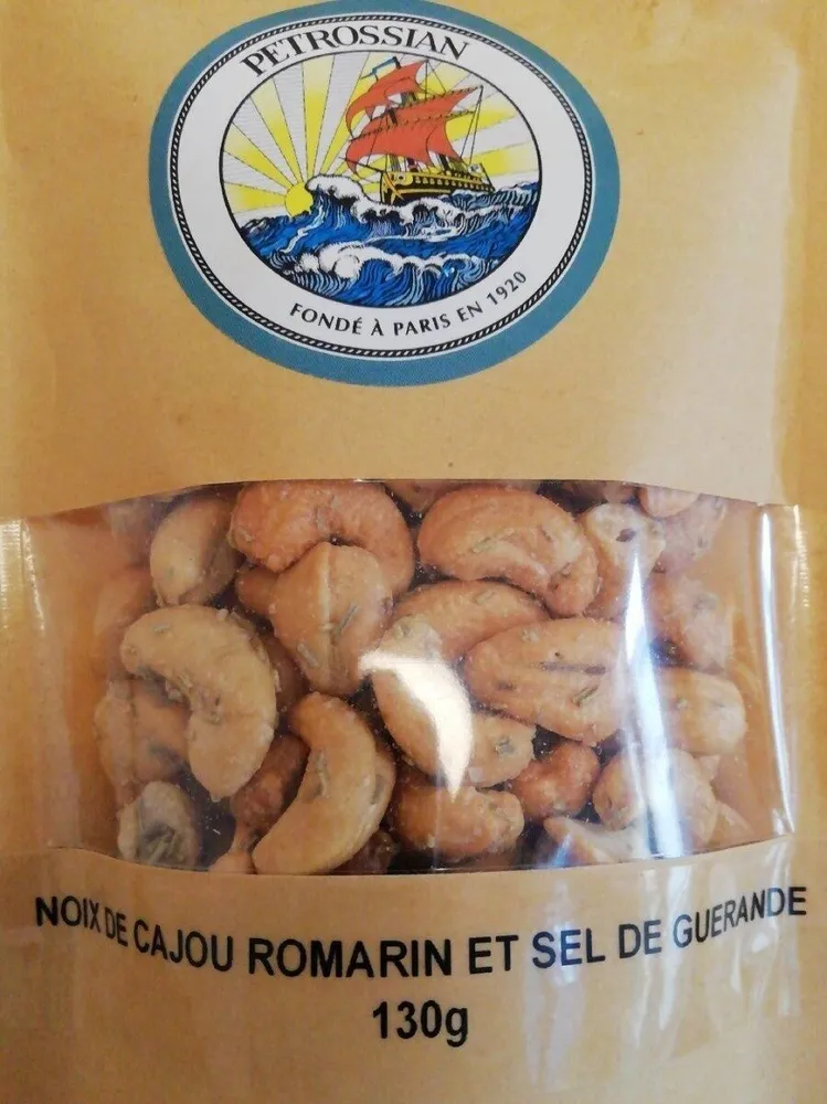 Noix de cajou romarin et sel de guerande