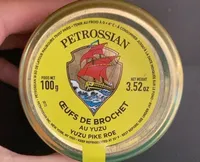 Oeufs de brochet au yuzu