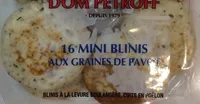 Mini blinis aux graines de pavot