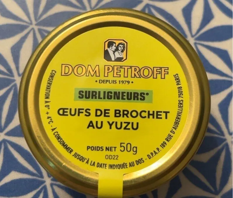 Œuf de brochet au Yuzu
