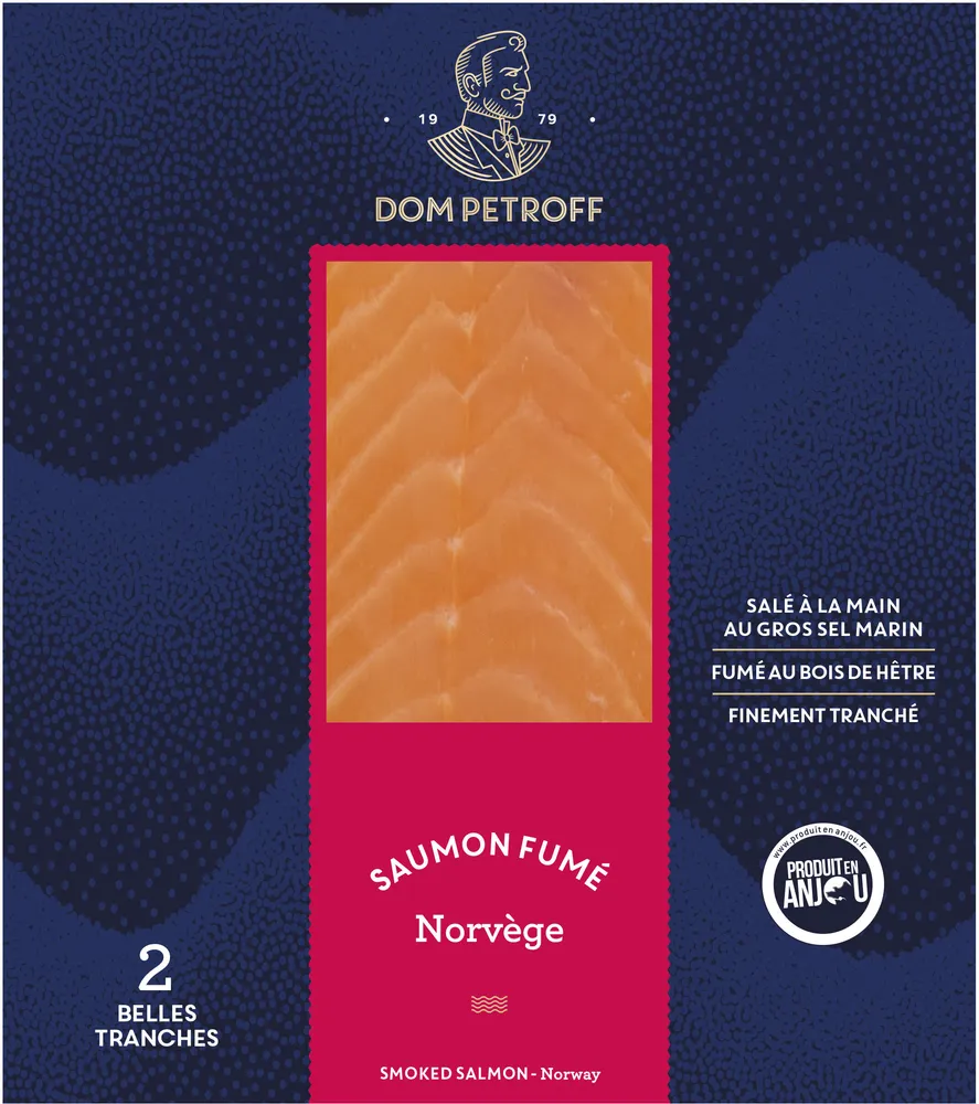 Saumon fumé norvègien 2 tranches