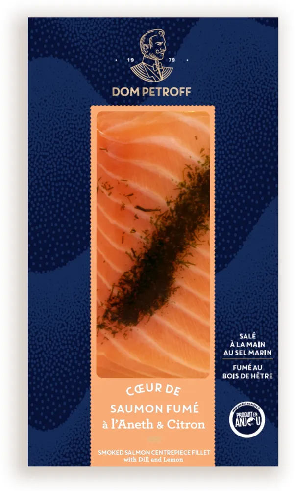 Cœur de saumon fumé à l'aneth et au citron