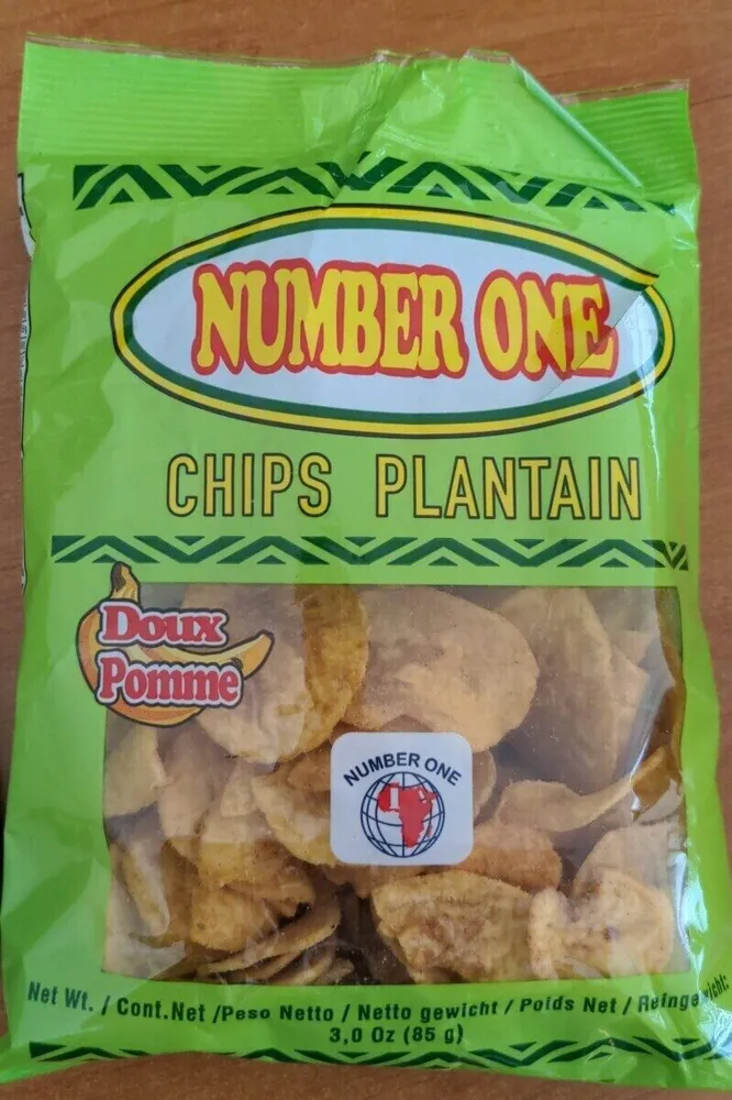 Chips plantain pomme doux