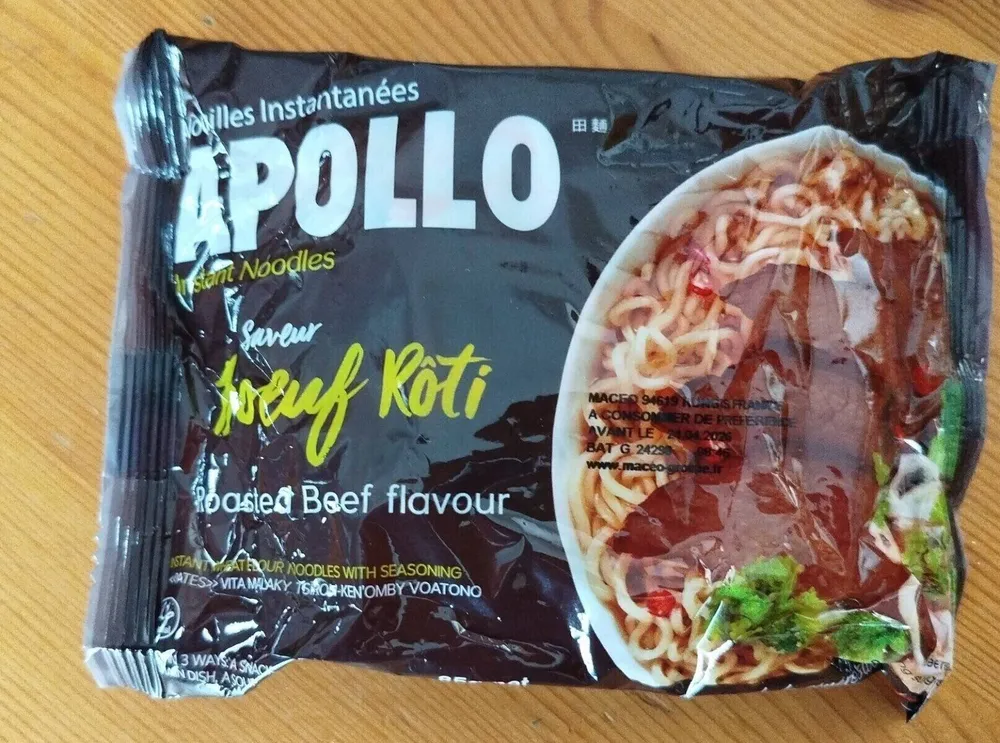 Instant noodle boeuf rôti