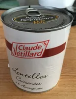 Claude Vétillard Lentilles cuisinées à l'Auvergnate