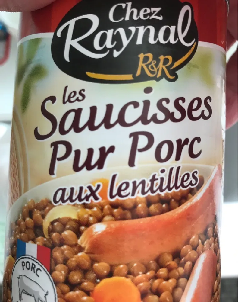 Saucisses Pur Porc aux Lentilles