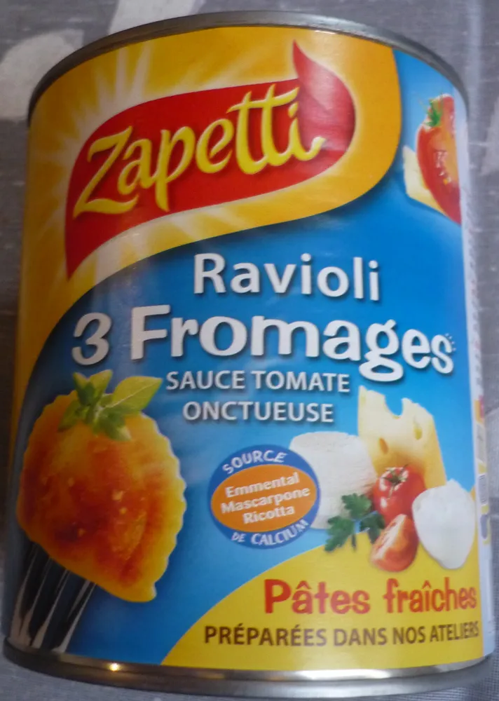 Ravioli 3 Fromages (Sauce Tomate)