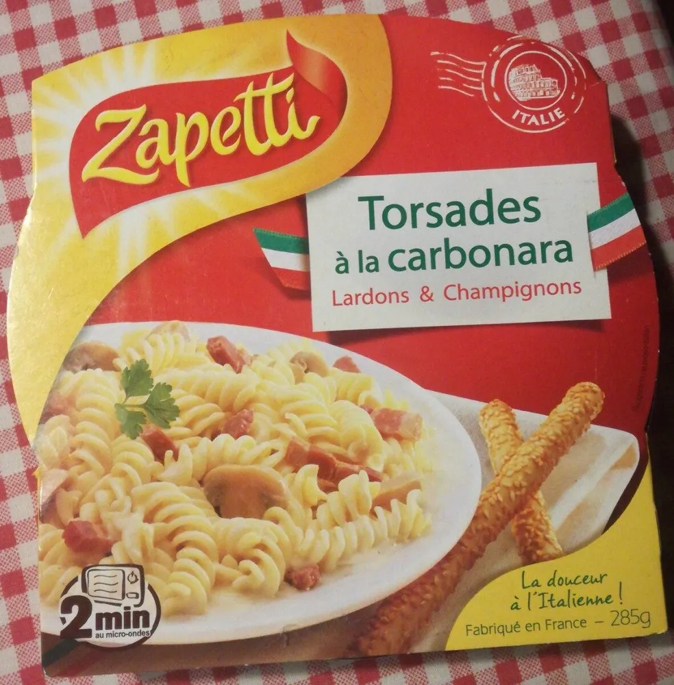 Torsades à la carbonara