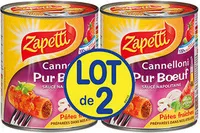 Cannelloni pur boeuf Zapetti Sauce napolitaine