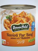 Ravioli pur bœuf sauce italienne