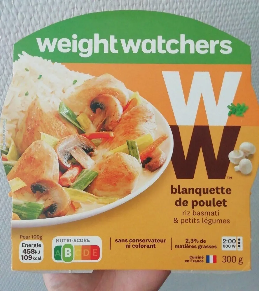 Blanquette de Poulet Riz Basmati & Petits Légumes (3% MG)