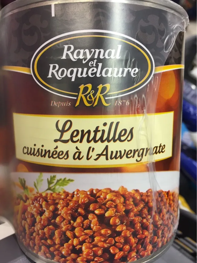 Lentilles Raynal et Roquelaure A l'auvergnate 820gx2