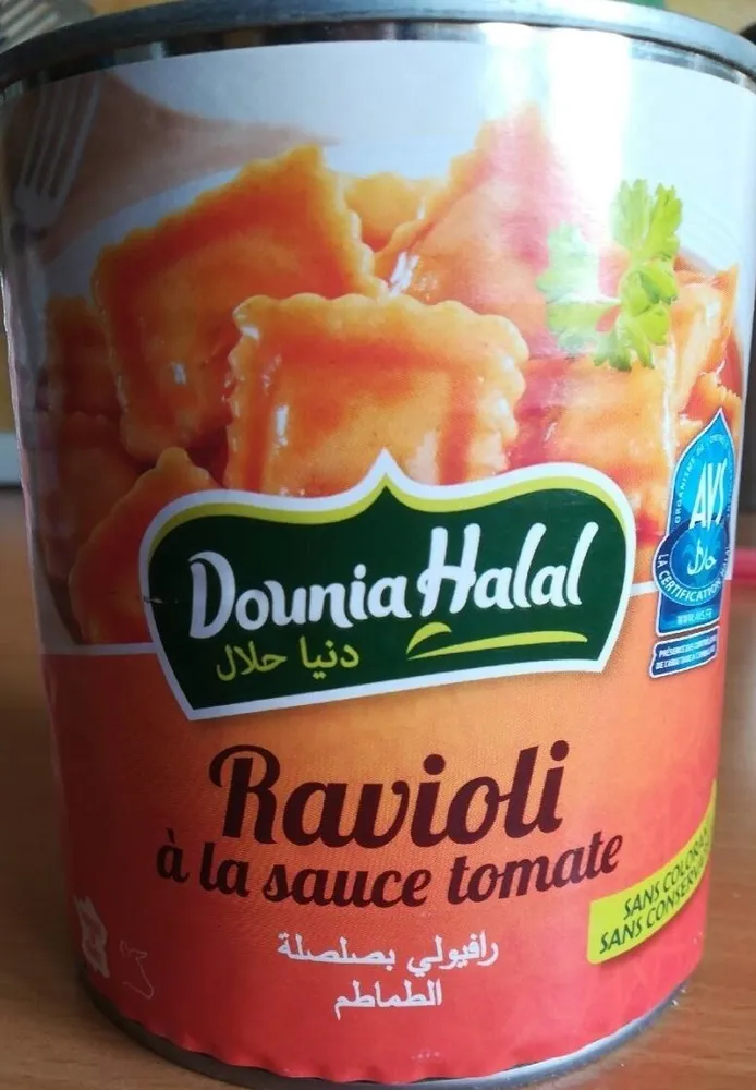Ravioli à la sauce tomate