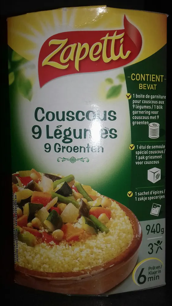 Couscous aux 9 legumes ZAPETTI