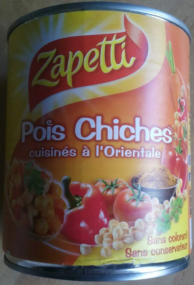 Pois Chiches cuisinés à l'Orientale