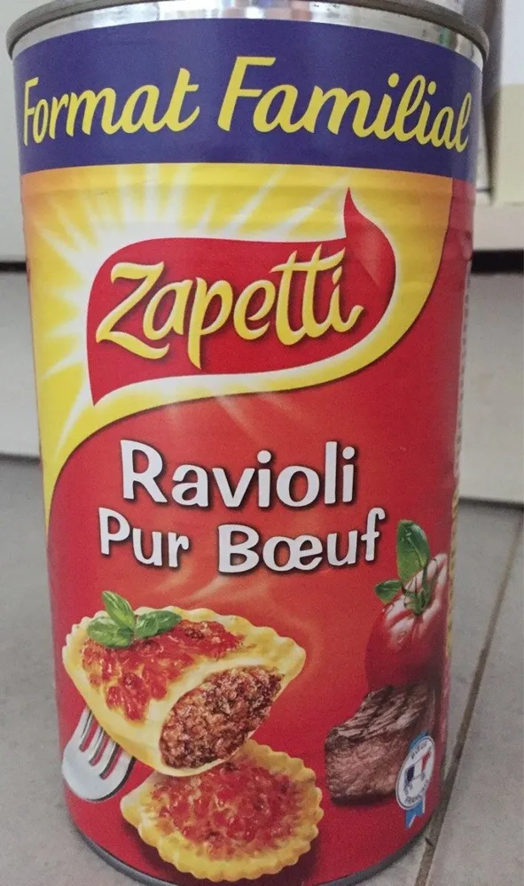 Ravioli pur Bœuf sauce tomate cuisinée