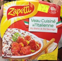 Veau cuisiné à l'Italienne Riz blanc & riz sauvage