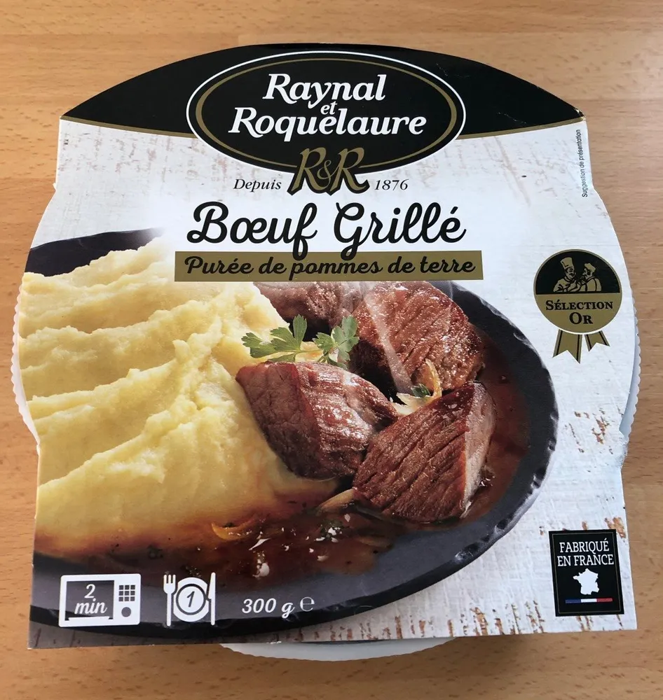 Boeuf grille puree de pommes de terre