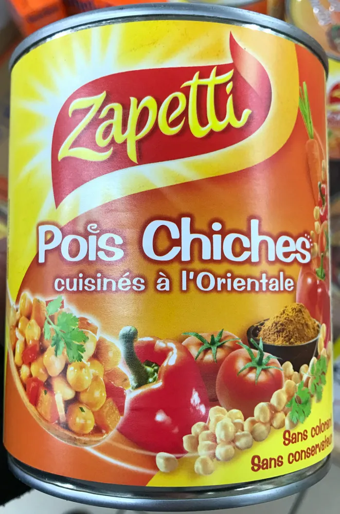 Pois Chiches cuisinés à l'Orientale